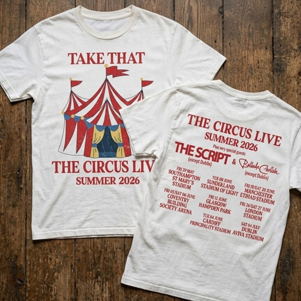 Take That The Cirus Live 2026 Tour Tee Vintage Band Concert Shirt Y2K